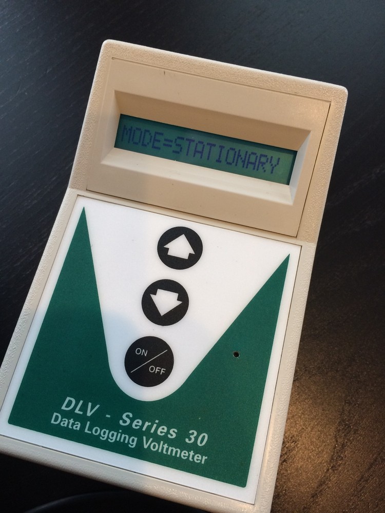 Data Logging Voltmeter Voltlogger With Case DLV-30 Battery Voltage Used