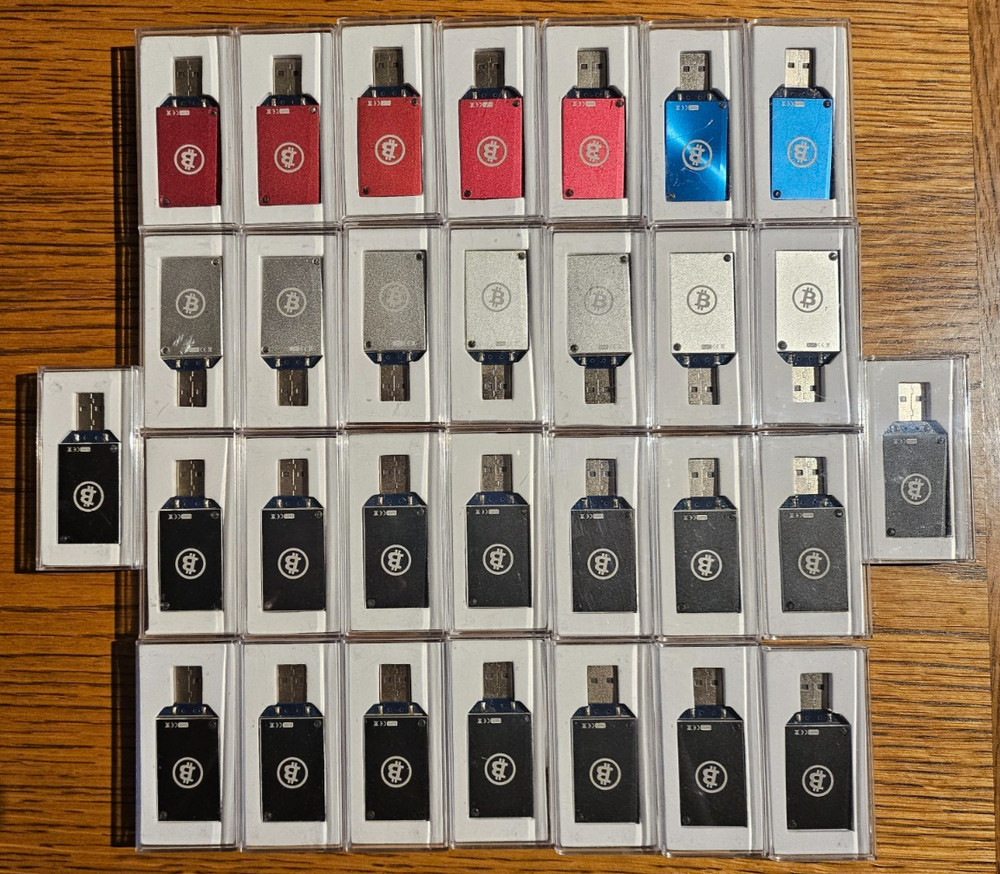 Bitcoin Miner USB 30x (Red, Blue, Silver, Black)