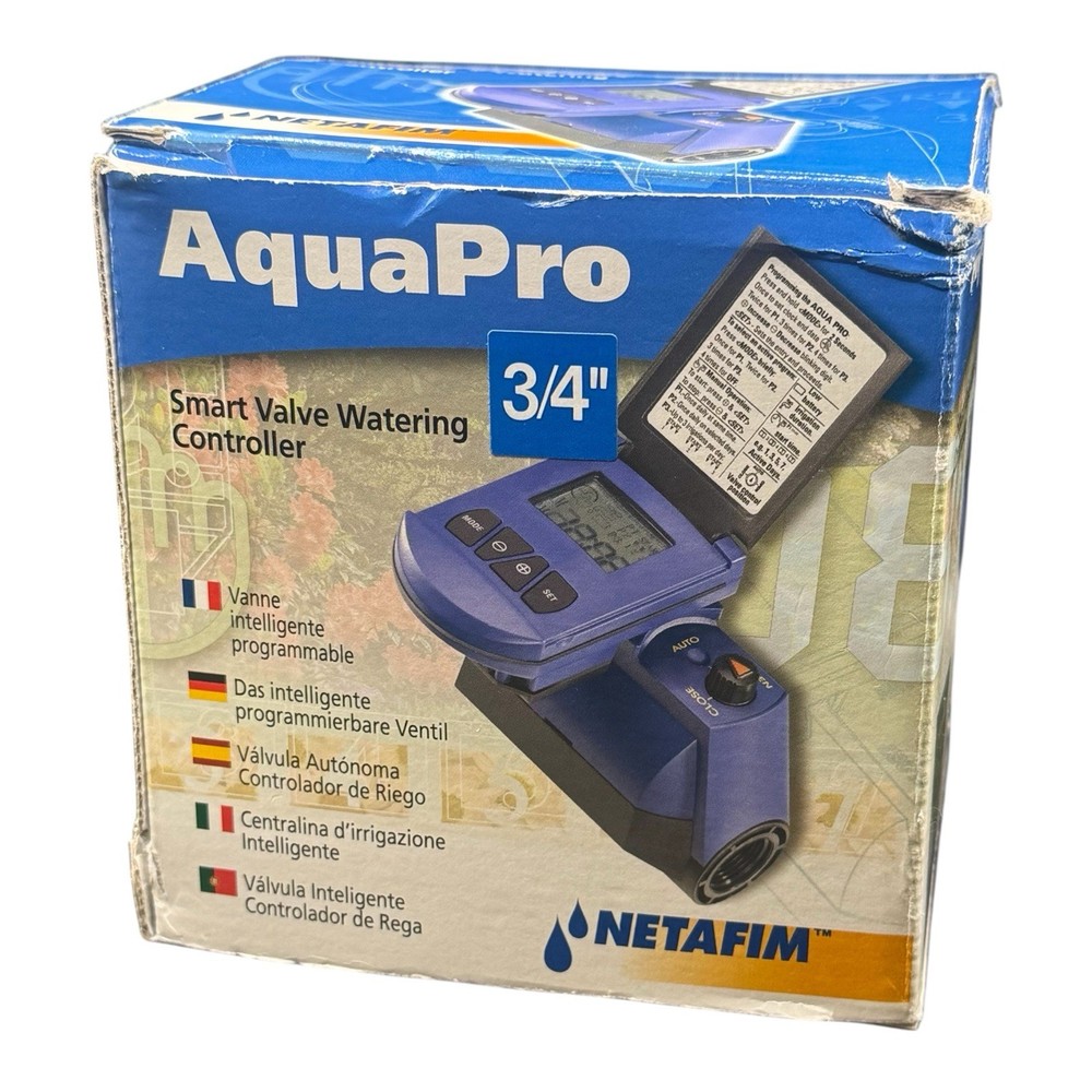 Netafim AquaPro Smart Valve Watering Controller 3/4” DC Battery Operated