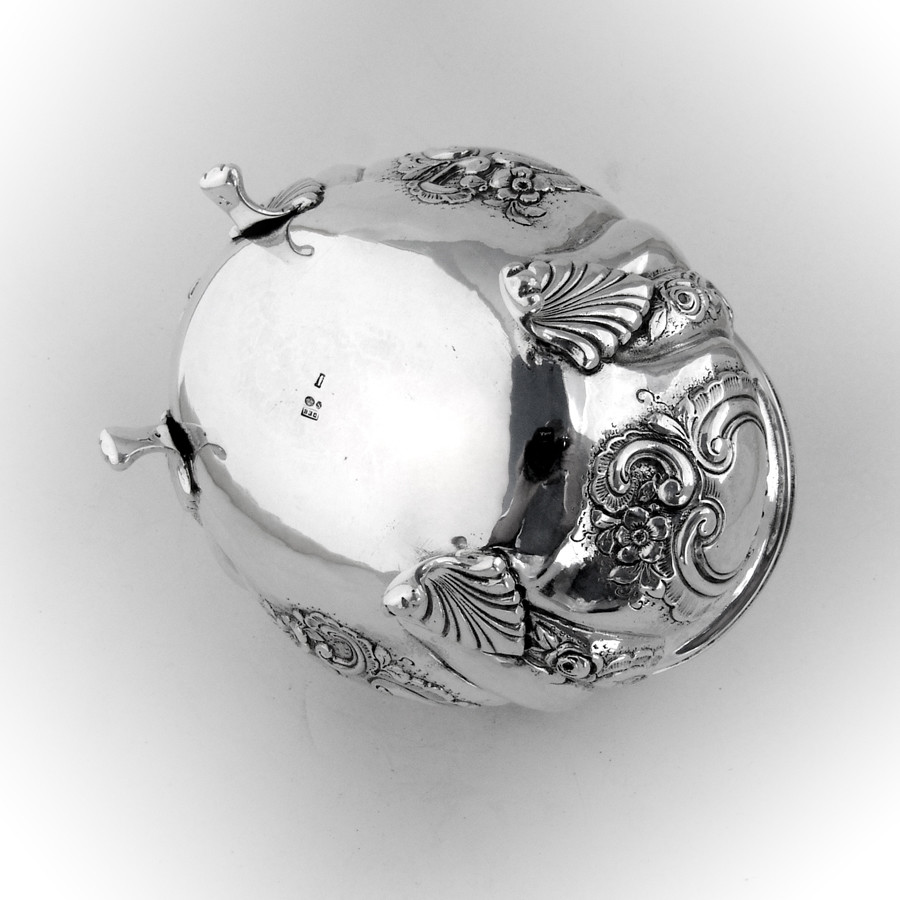 Ornate Box 830 Silver Swedish Import Marks 1890s No Mono
