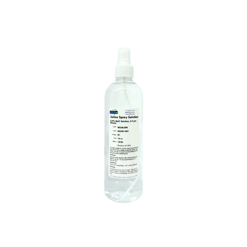 Saline Spray Solution - 16 oz - Sterile 0.9% NaCl Solution