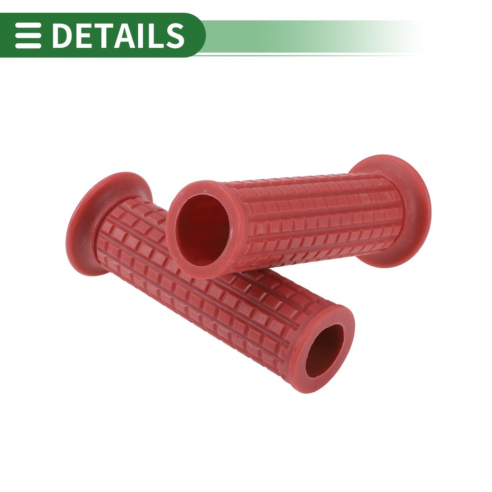 Motorcycle Knobs 1" 25mm Throttle Handlebar Cover TPU Dark Red
