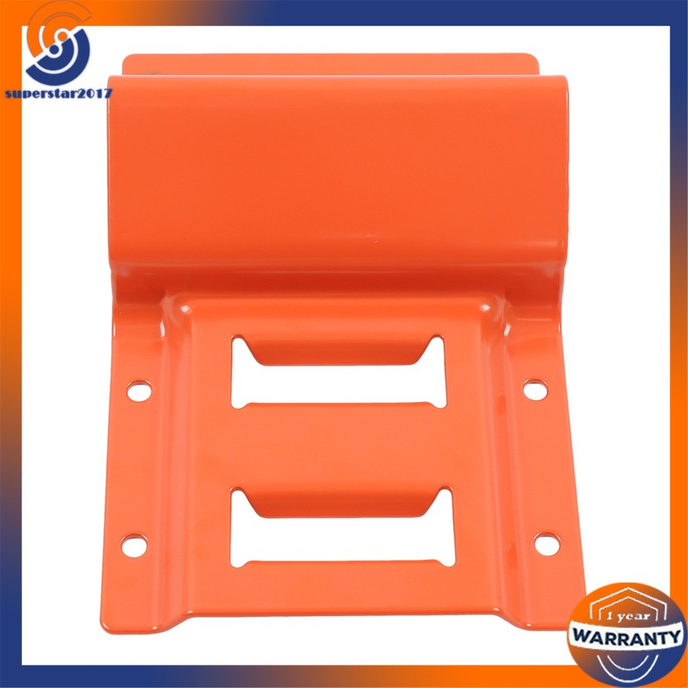 Orange Wheel Chock And 8ft Ratchet Strap Kit For E Track System Polyester