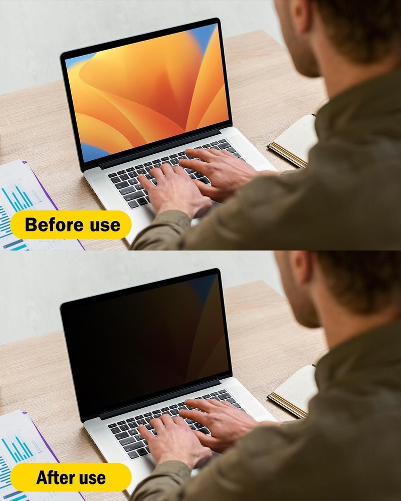 F FORITO 360° Privacy Screen Protector Compatible with MacBook Pro 16 inch