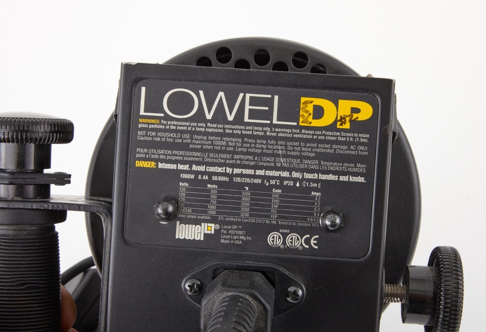 Lowell DP 1000w Halogen Light TESTED WORKS!!