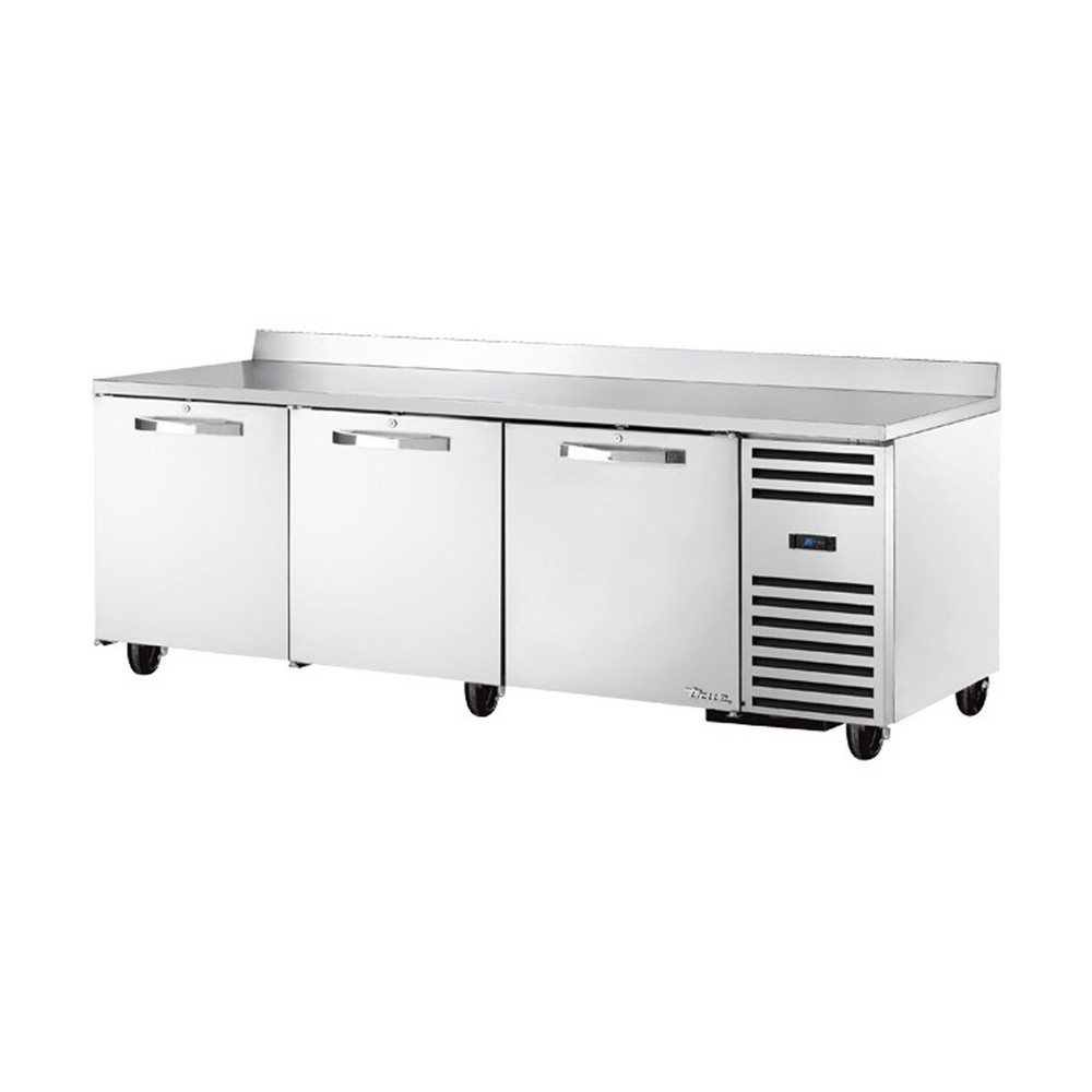 True TWT-93-HC~SPEC3 93" SPEC SERIES® Solid 3 Door Deep Worktop Refrigerator,...