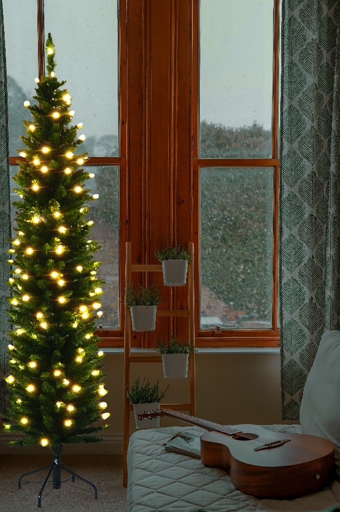 Prelit Artificial Christmas Tree, Candle tree, Pencil Tree, Slim Christmas Tree
