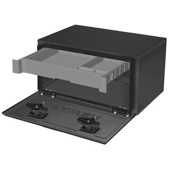 20 X 20 X 31 Black Bawer Evolution Tool Box Plus W/ Top Pullout Drawer