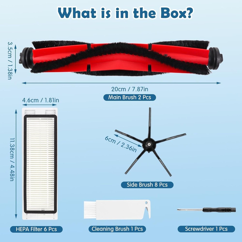 Q5 Replacement Accessories Kit Compatible with Roborock Q5 / Q5+ Plus Robot