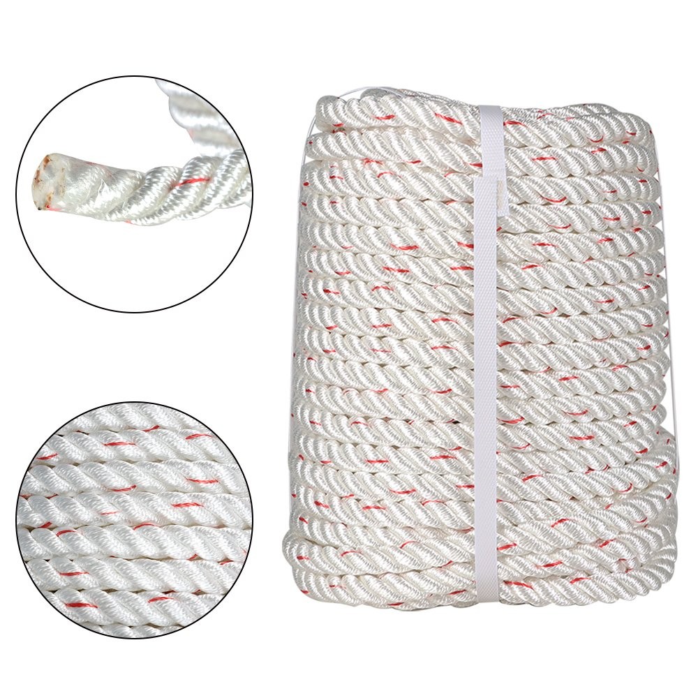 5/8"×150' Double Braid Polyester Arborist Bull Rope Pulling Rigging Line 8900Lbs
