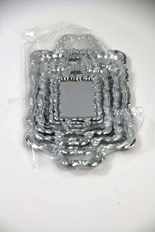 Silver Plated Tray Set