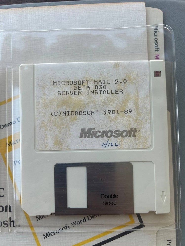 Vintage Microsoft Macintosh Demo Software Lot Excel Word Multiplan Floppy
