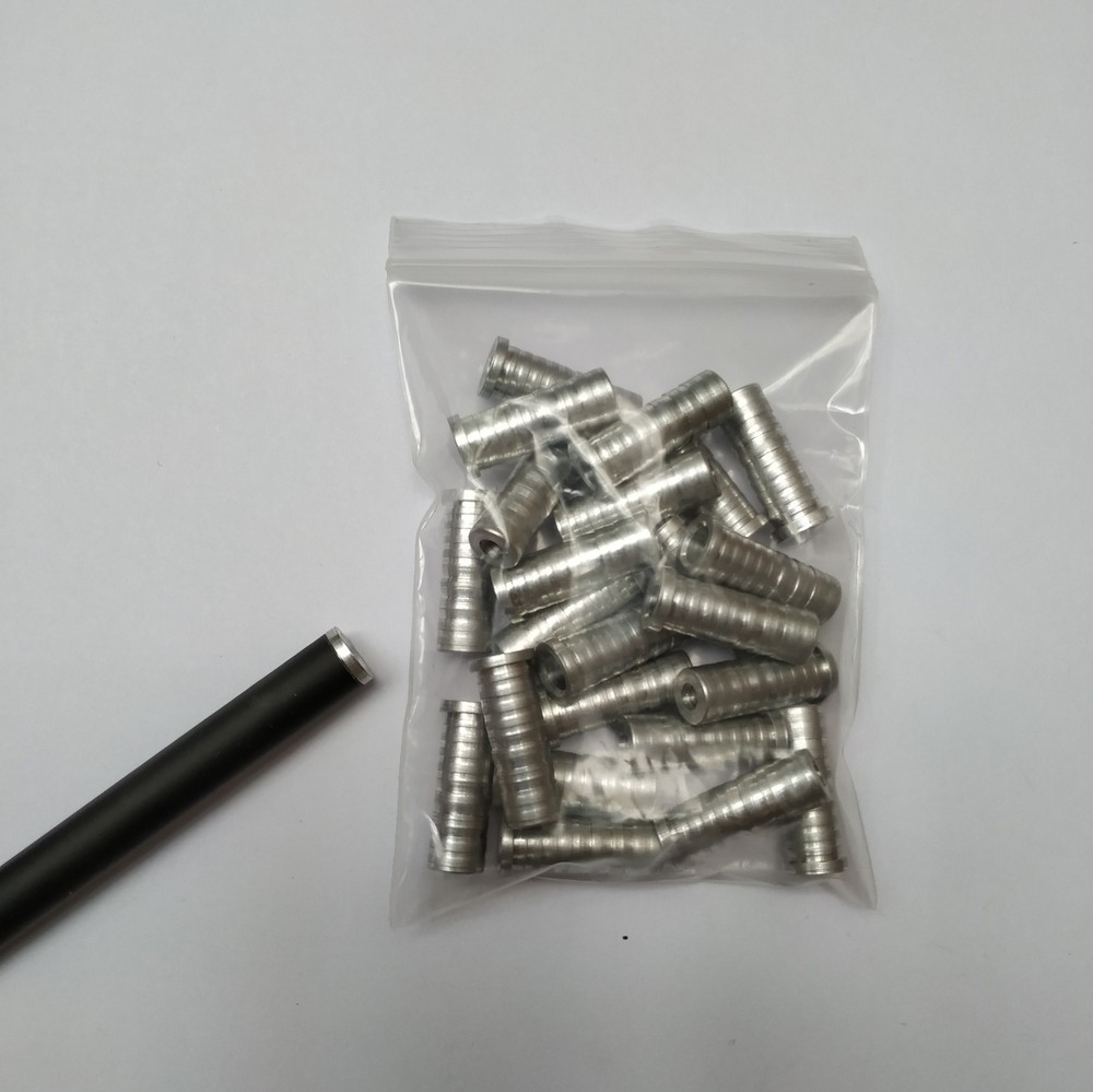 24Pcs Arrow Inserts Bushing 7.6mm thread pitch multiple size Broadheads Refit