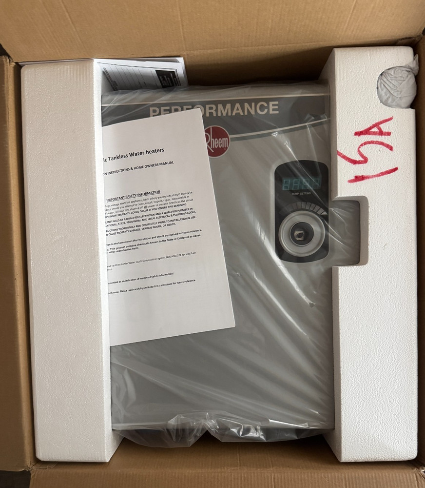 Rheem Performance 24 kW 4.68 GPM 240V Electric Tankless Water Heater