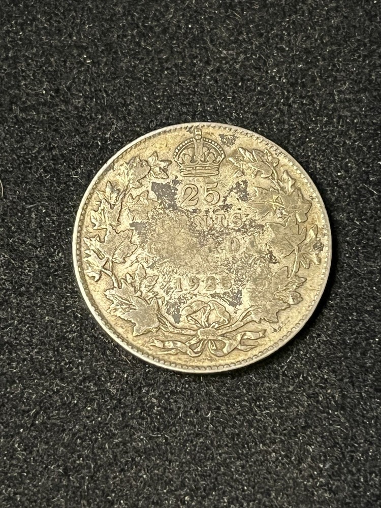 1928 canada 25 cents