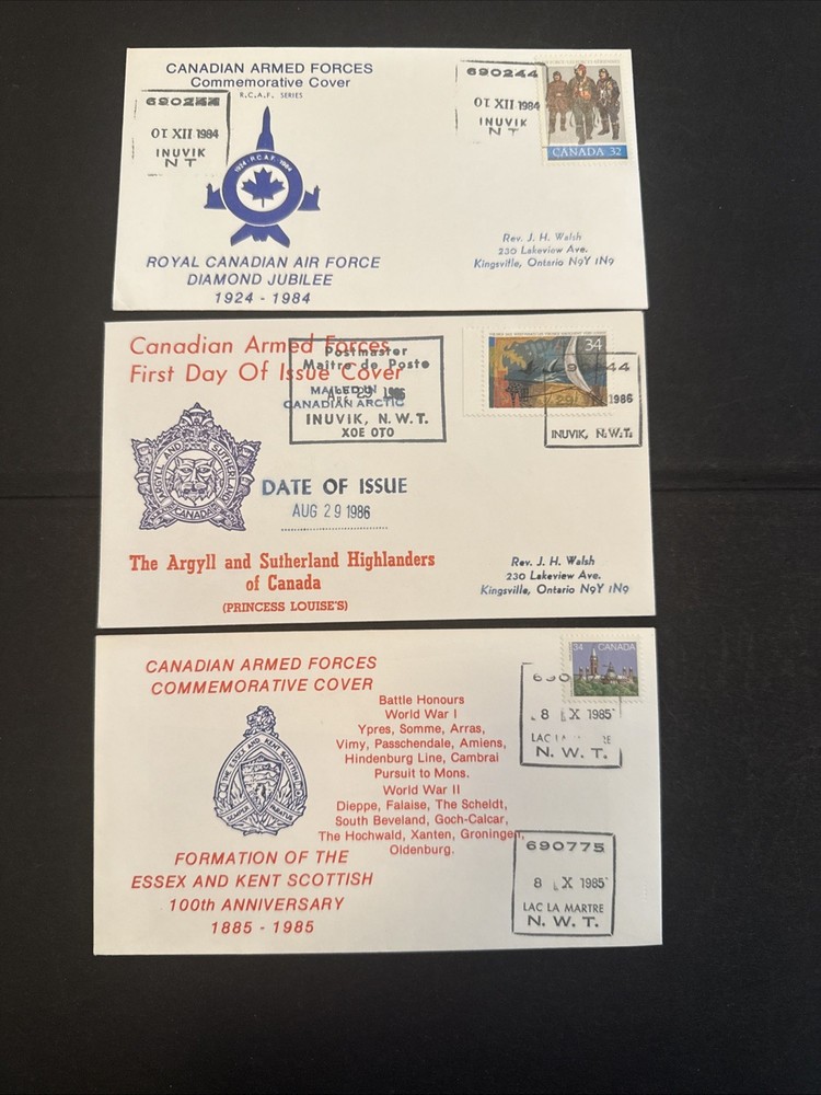 40x NWT / Arctic Canada Covers - Canadian Armed Forces incl Pilot Signed