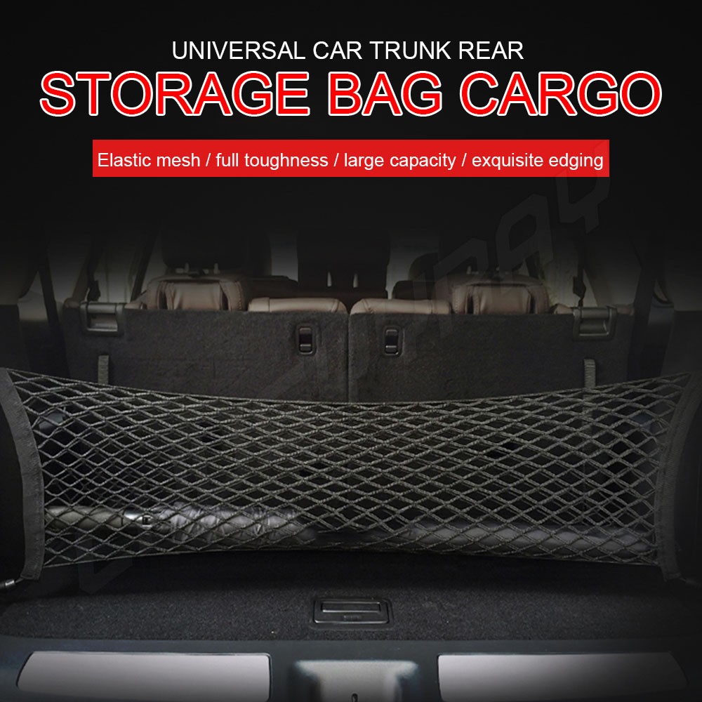 Car rear cargo net 90x40cm+4 hooks