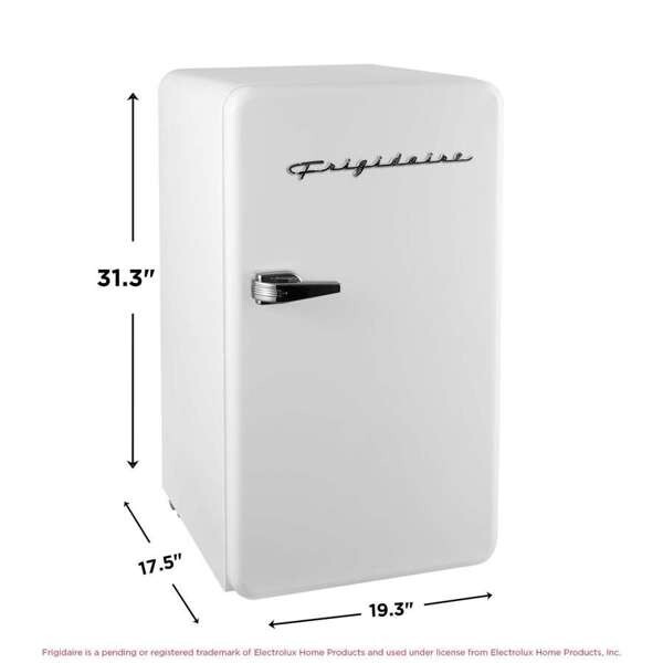 Frigidaire, 3.2 Cu. Ft. Retro Compact Refrigerator, White