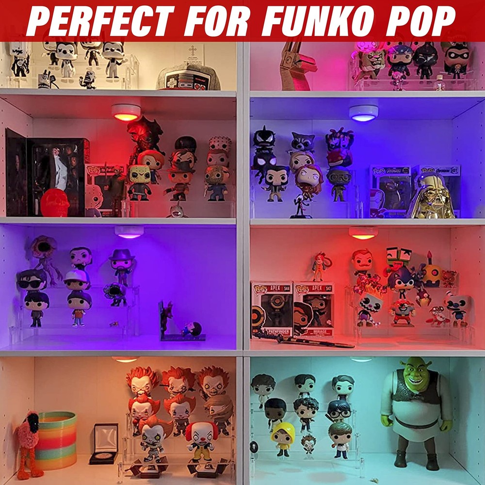 Acrylic Display Risers,Clear Display Risers Stand Small Mini Shelf 3 Tiered Cupc