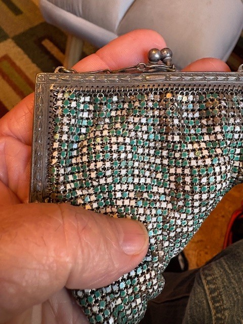 Vintage Mesh Art Deco Flapper Purse