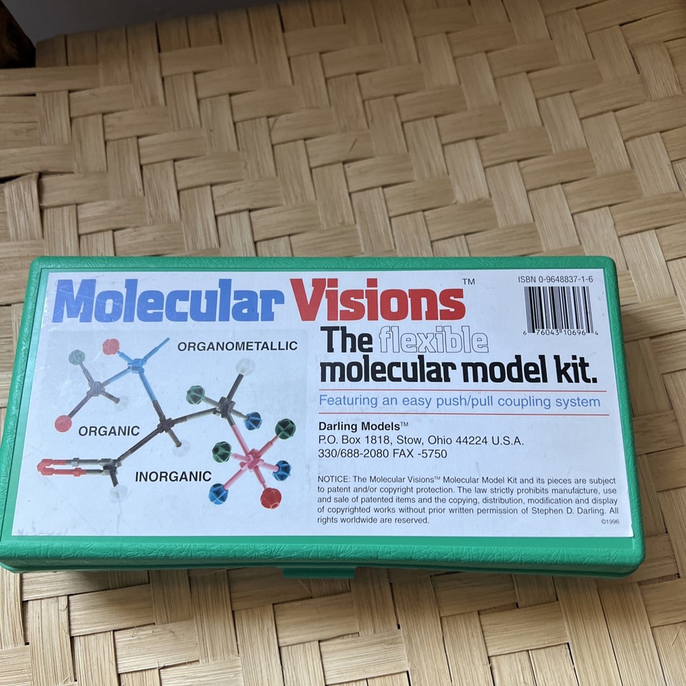Molecular Visions Flexible Molecular Model Kit 1996 Edition