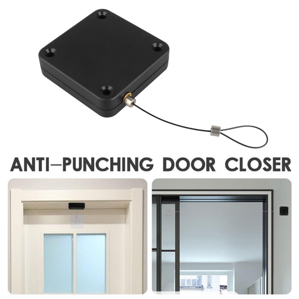 Punch-free Automatic Sensor Door Closer for Home Office Doors Self Closing Off