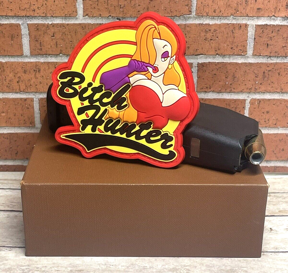 3D Bitch Hunter Titties PVC Patch Hook Backed Tactical Morale Rubber Patch