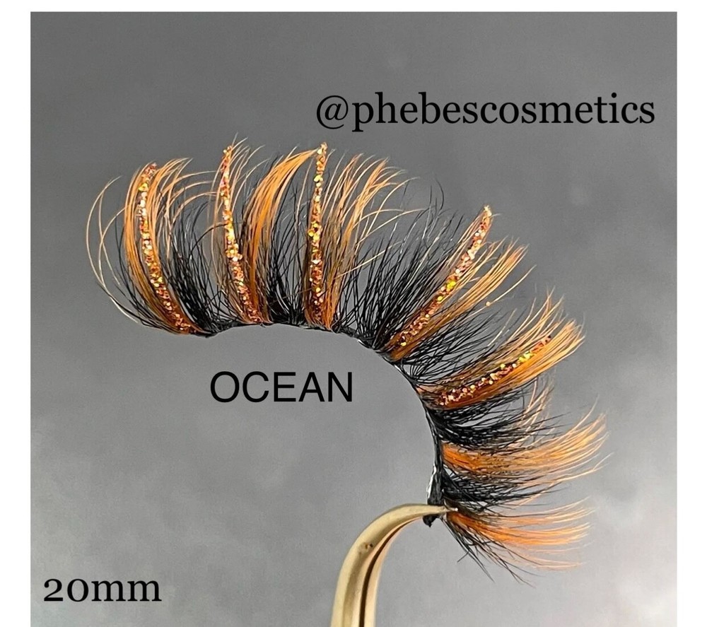 Glitter Mink Lashes, handmade 