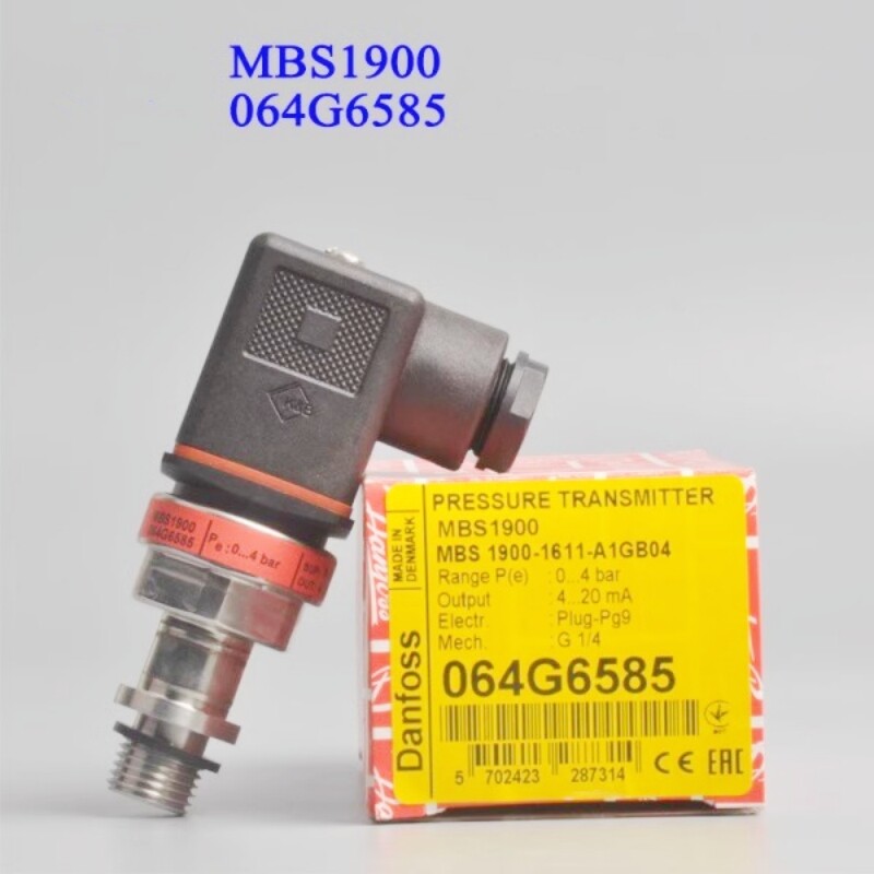 1pcs Danfoss Pressure Transmitter Sensor MBS1900 064G6585 0-4 bar