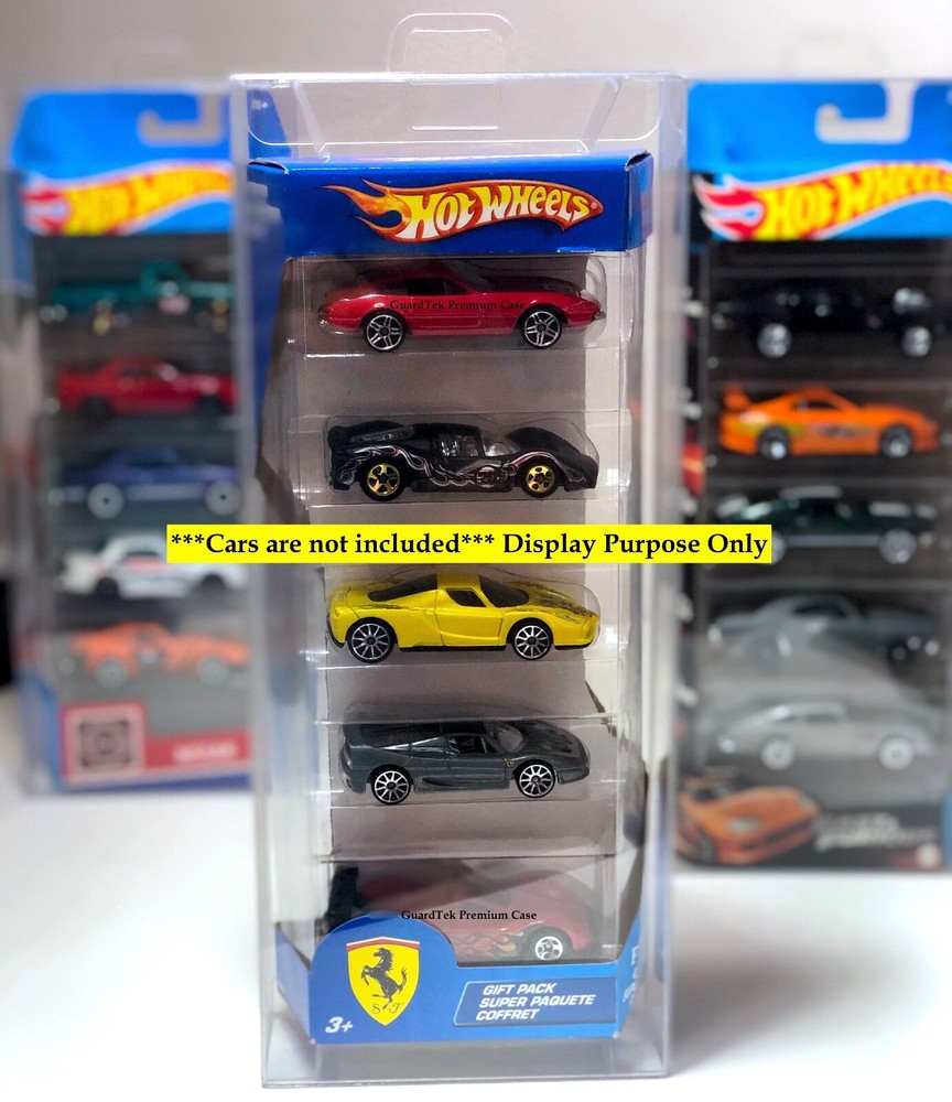 Guardtek Five Pack Protector Case Fits Hot Wheels (5 pcs)