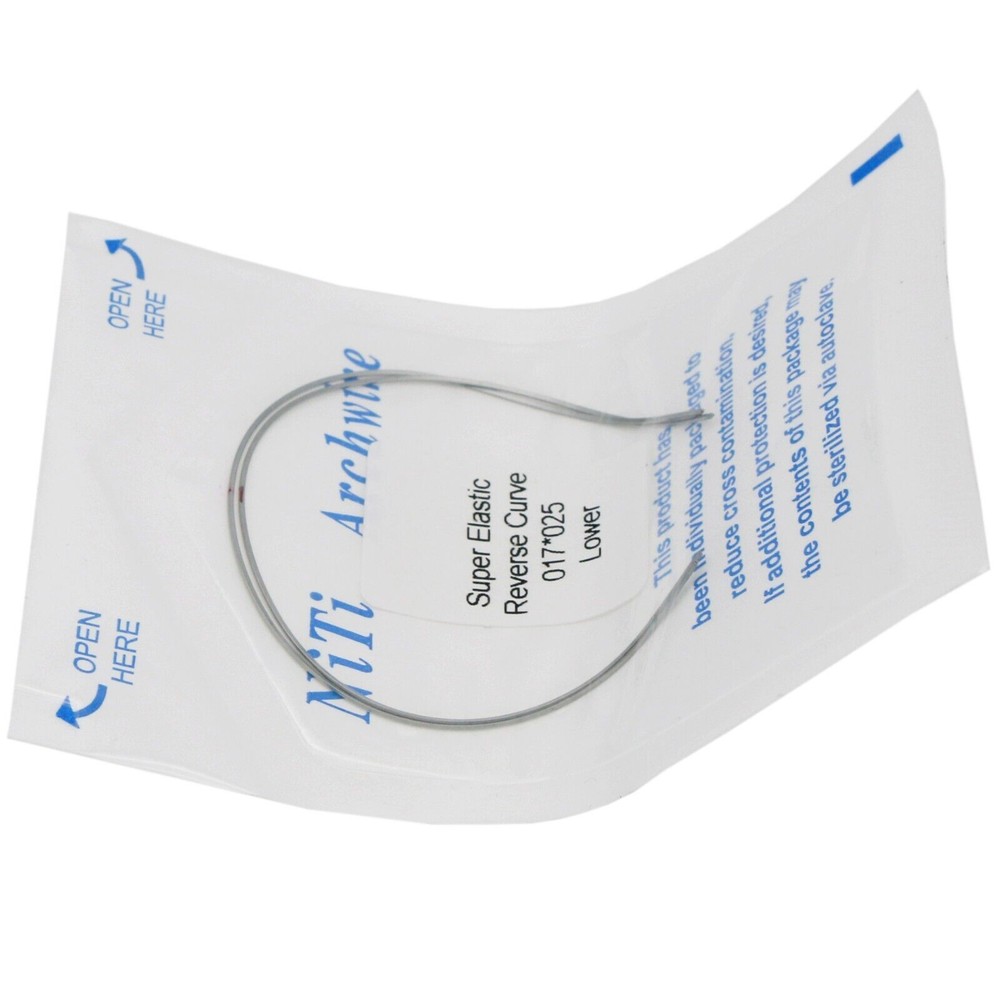 Dental Reverse Curve Arch Wire Niti Super Elastic Round/Rectangular True Form