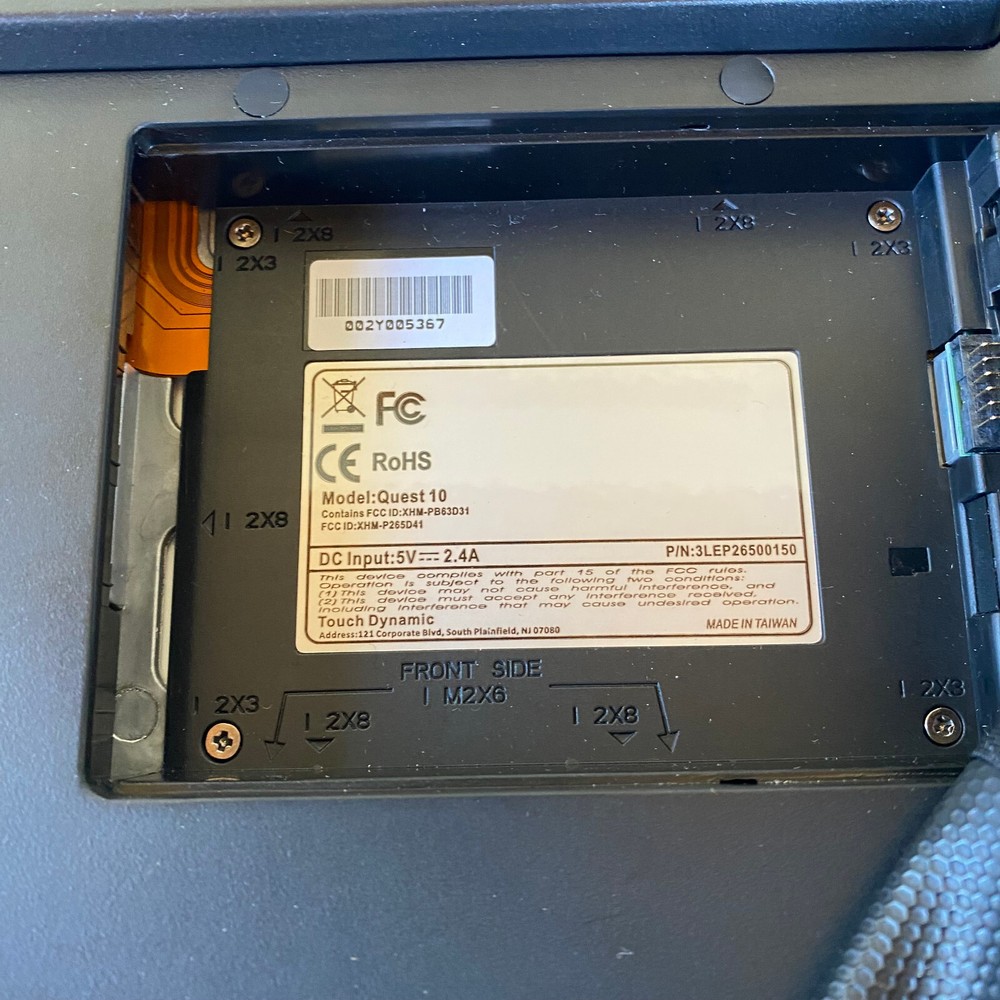 Touch Dynamic Quest 10 Rugged Tablet Sold As Is