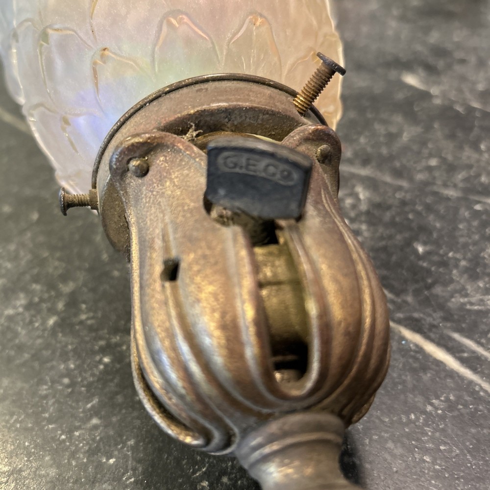 Fantastic Cast Brass Wall Light W Original NUART Shade