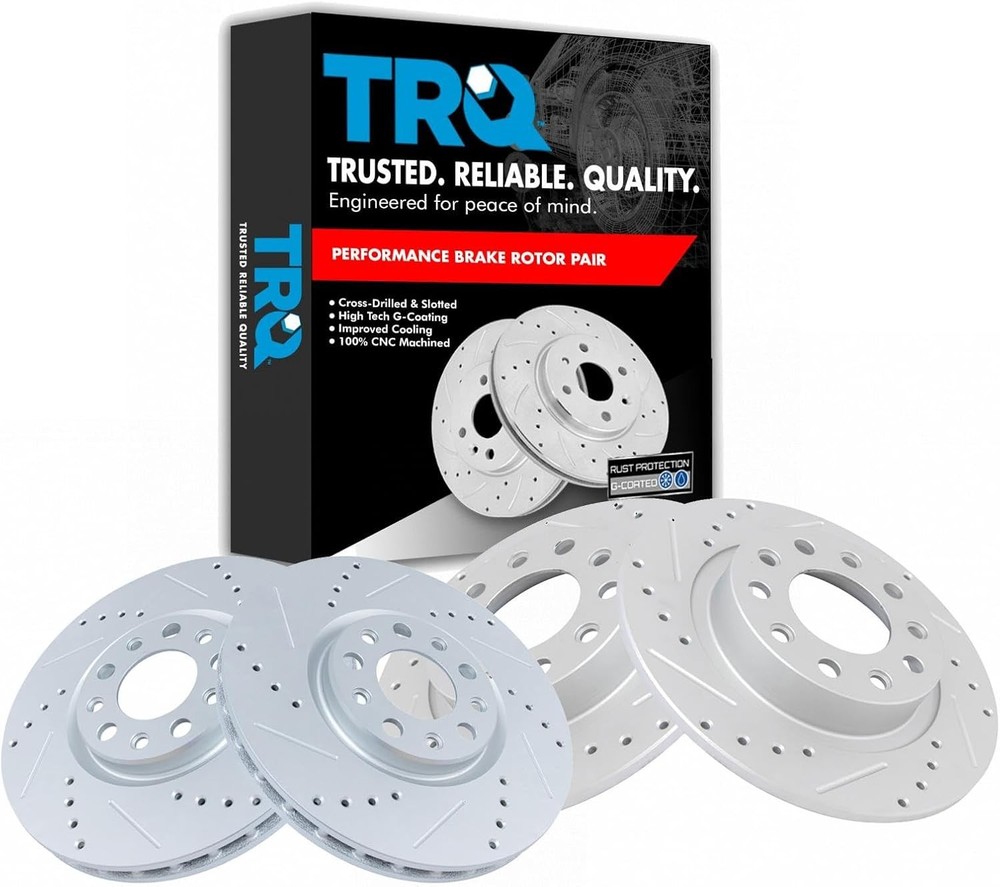 Performance Brake Disc Rotor Replacement Set