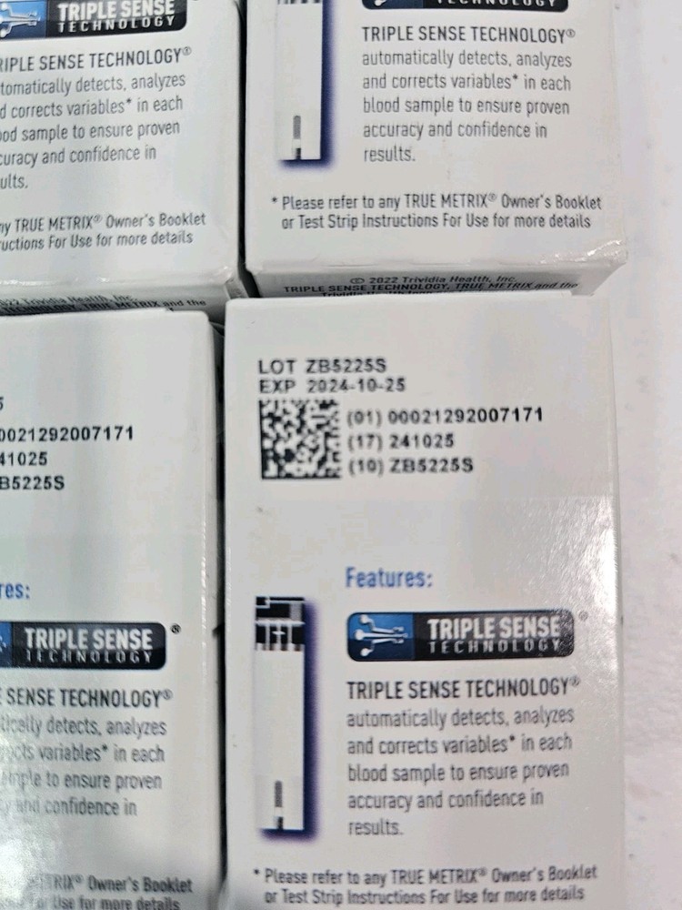 4x50ct True Metrix Test Strips Sealed - EXP. 2024