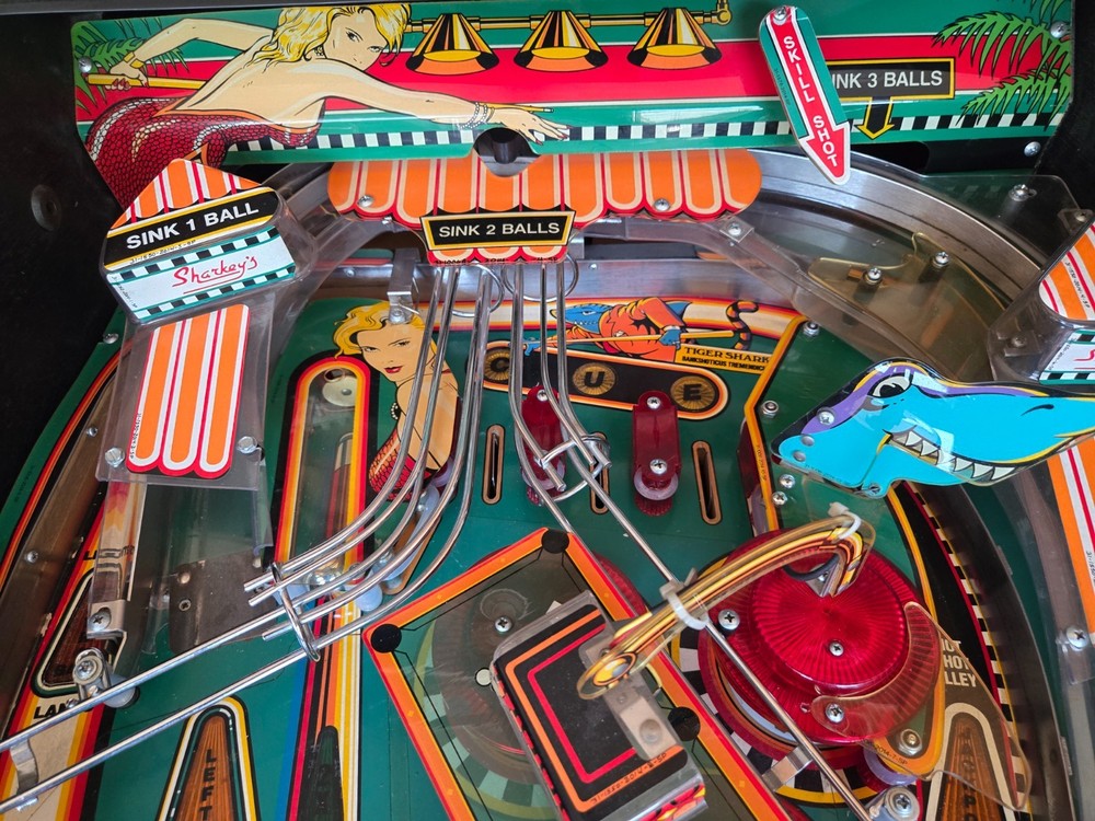 Refurbished Pool Sharks Pinball Machine (Bally) 1990