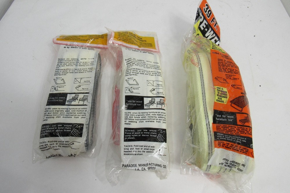 3 Packs Of Re Web Kit With 2 1/4 Inch Width Polypropylene