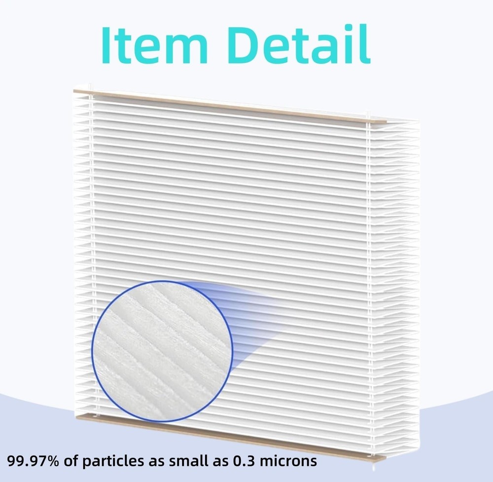 4 Pack 501 Replacement Filter Compatible with Aprilaire 5000 Air Purifier