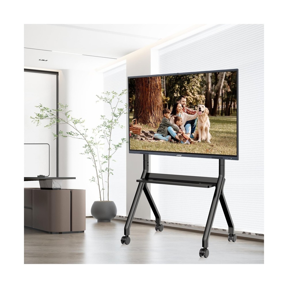 Smart Board Stand for Interactive Whiteboard 47"-65", Four Lockable Wheels, D...