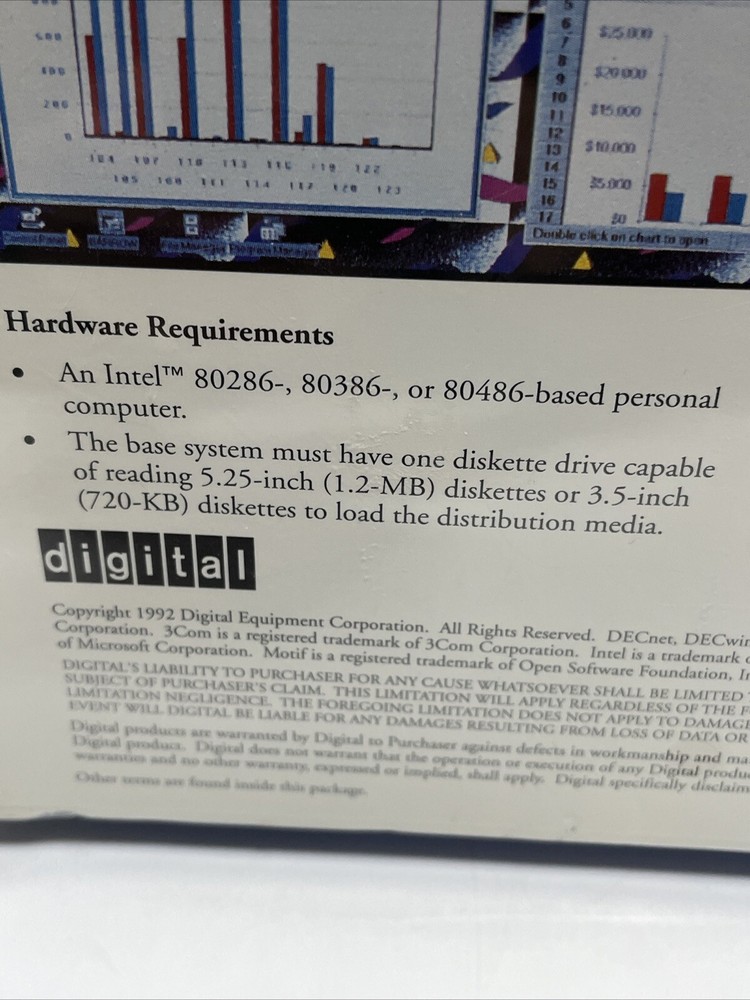 Excursion Digital Vintage Software For Windows Server 1992 DECnet MIT X Ver 11