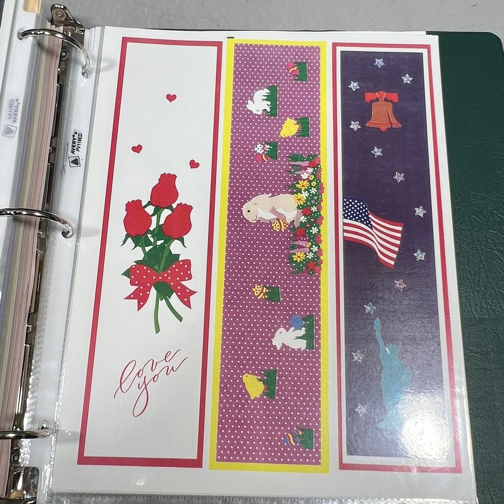 Notebook Full - Creative Memories Page Patterns Idea Booklets Plus Border Papers