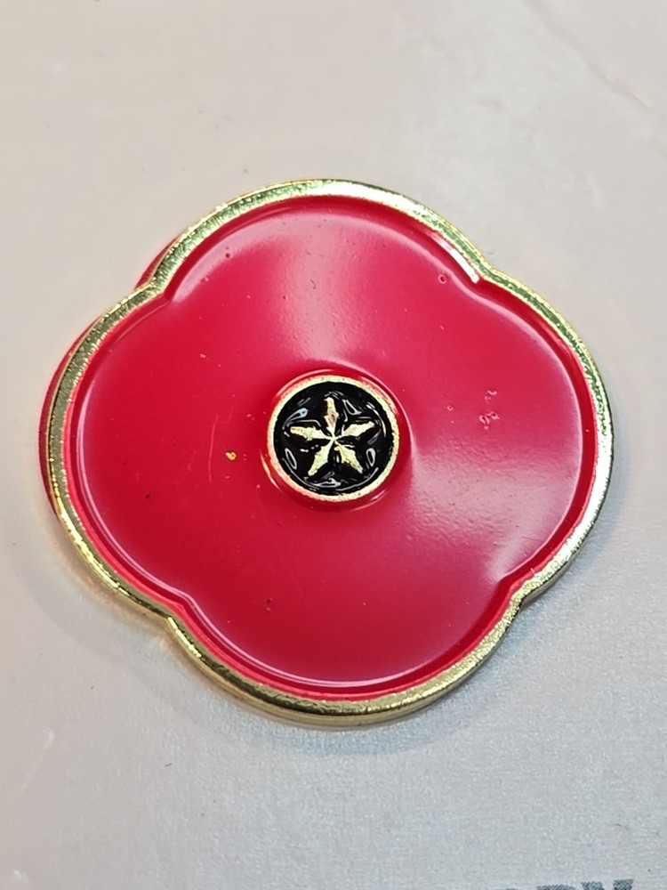 Poppy Flower Lapel Pin USAA