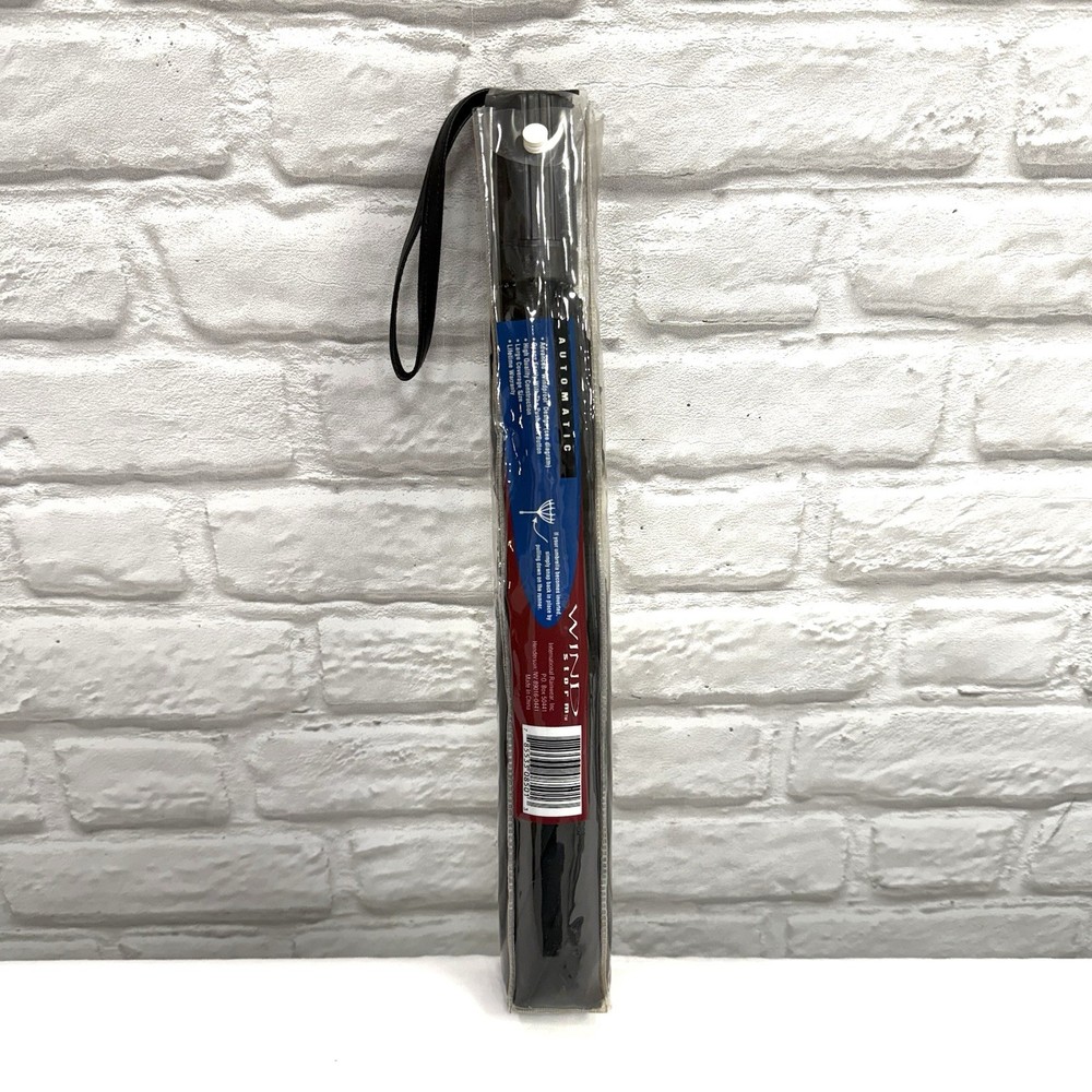 Wind Storm Black Large Umbrella Automatic Open Large 37” Coverage Windproof