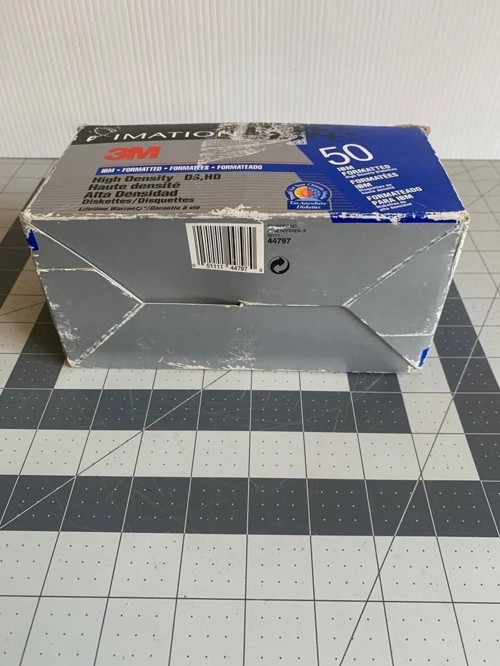 50 Pack Open Box 3M IMATION High Density Diskettes IBM Formatted DS HD Disk