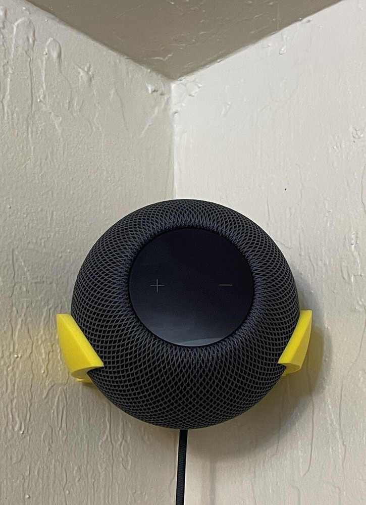 HomePod Mini Wall  & Corner Mount Bracket Holder Accessory YELLOW!