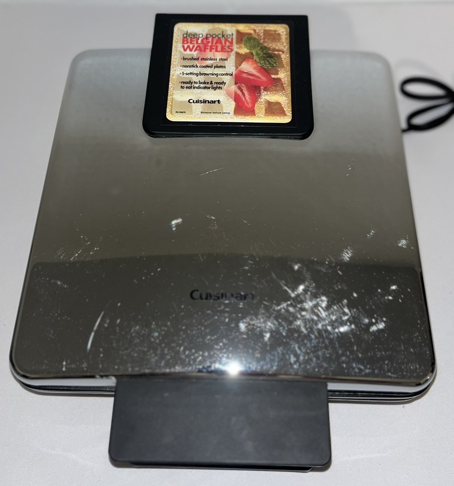Cuisinart Square Belgian Deep Pocket Waffle Maker Model TESTED