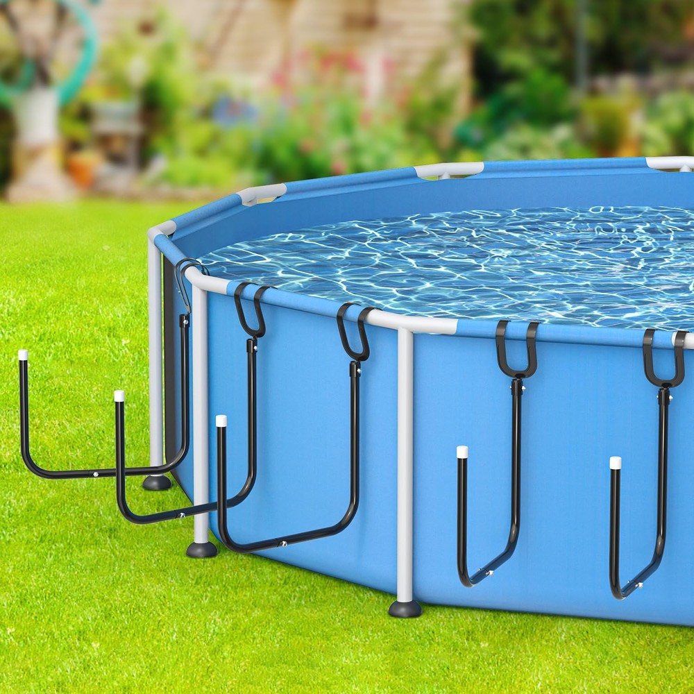5 Pack Solar Pool Cover Holder, Adjustable Solar Cover Hooks Keep Solar Cover...
