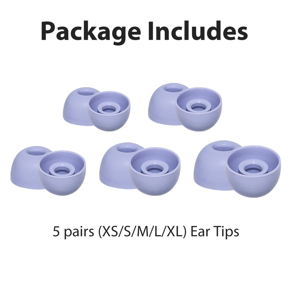 Adhiper Pb Pro 2 Replacement Ear Tips Compatible with Beats Hyper Purple