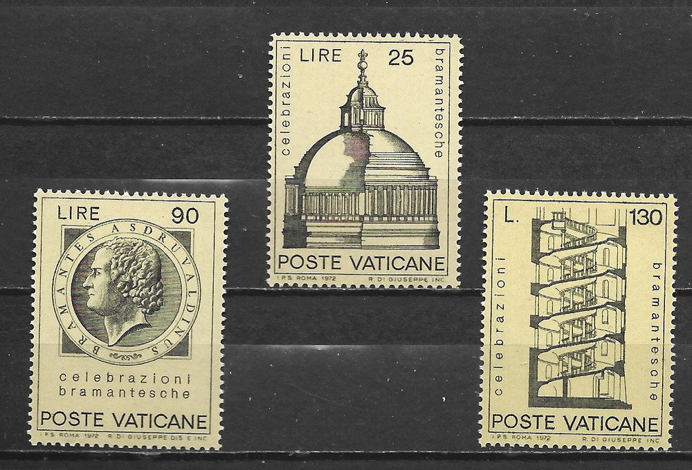 VATICAN CITY - 1972 Bramante - MUH  SET.