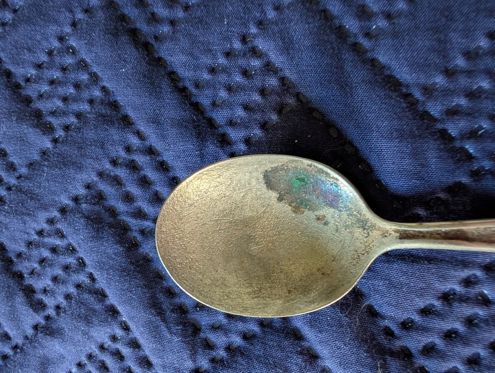 VINTAGE BRIDE SILVERPLATE SPOON 4.25 IN